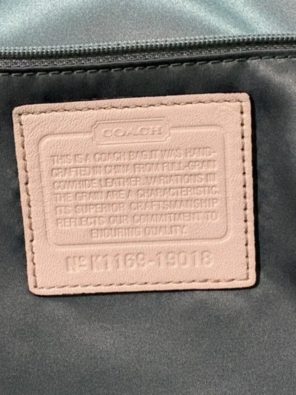Coach poppy whipstitch